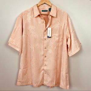 NWT Cubavera Men’s Short Sleeve Button Shirt XLT